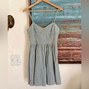 Free People Railroad Striped Bustier Dress